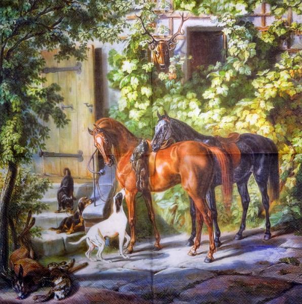 051 Horses - 3-ply - Ambiente